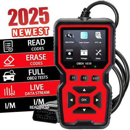 Professional Obd2 Diagnostic Tool for Heavy-Duty Vehicle Repair - Code Reader/Resetter, Supports Real-Time Data Stream, No Battery Required, Compatible with Vehicles from 1996 Onwards (Obdii/Eobd, Mode 6/8), Suitable for Mech