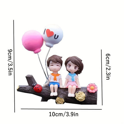 1pc New Tree Branch Couple Car Decoration Creative Car Decoration Fashion Creative Car Accessories Automotive ornaments