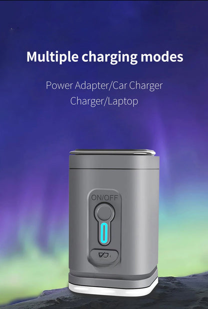 Mini Portable Air Pump with 1300mAh Battery USB Rechargeable to Inflate Deflate for Pool Floats, Air Bed, Vacuum Storage Bags