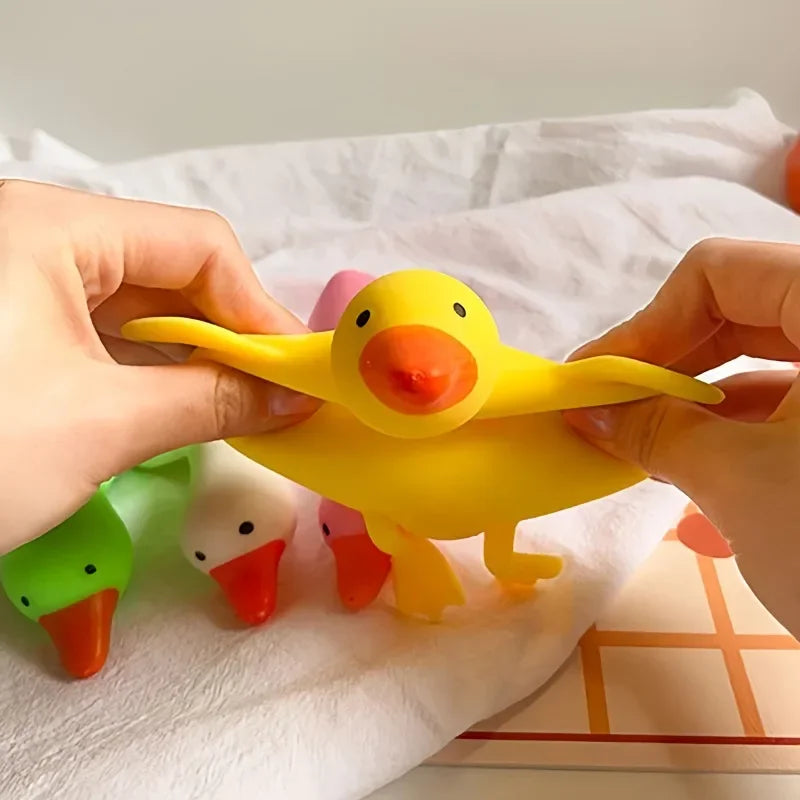 Squishy Duck Goose Stretch Fidget Toy, Cute Animal Vent Squeeze Toy, Antistress Decompression Gift for All Ages