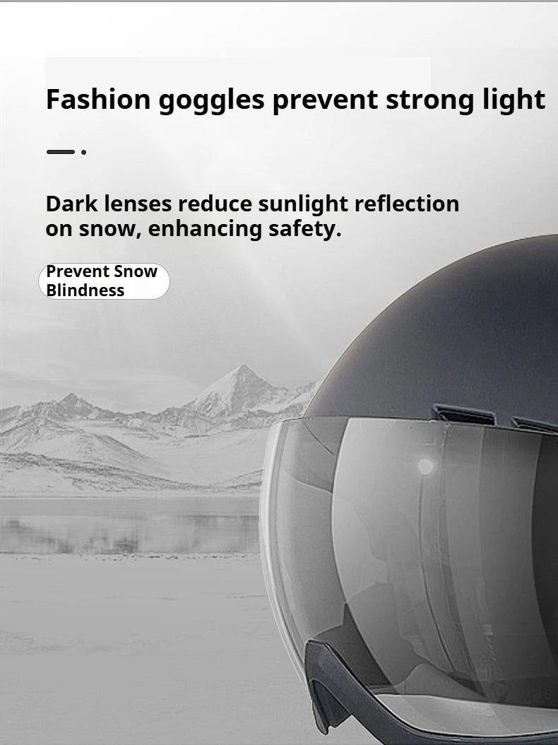 Moon Hot Selling Ski Snowboard Helmet ABS+EPS Integrated Goggle Shield Low Weight Adults Men Women Ski Helmet