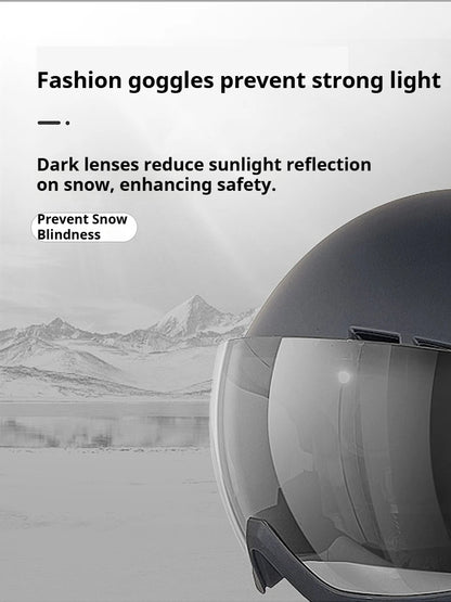 Moon Hot Selling Ski Snowboard Helmet ABS+EPS Integrated Goggle Shield Low Weight Adults Men Women Ski Helmet
