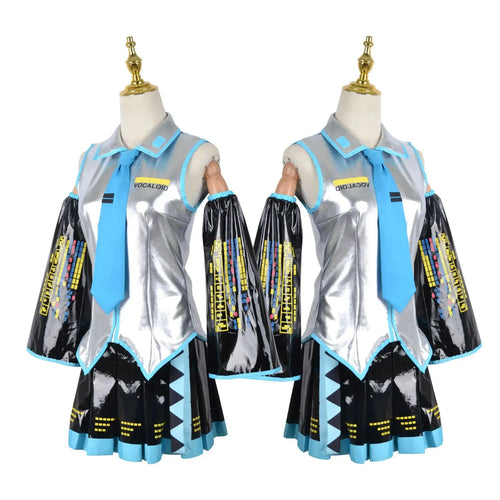 Cosplay Ensemble Complet En Cuir Argenté Tissu Costume  Cosplay Chapeaux Costume Tenue JK Robe De Marin Lycée Uniforme