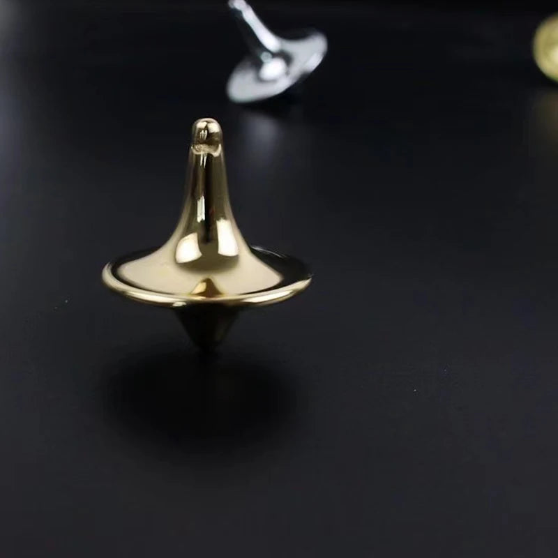 Metal Gyro Spinner – Silver Fingertip Spinning Top