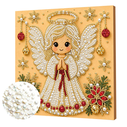 Christmas Decor DIY Santa Claus Snowman 3D Pearl Painting Diamond Art Kits for Beginners 20*20CM for Home Wall Decoration Gift