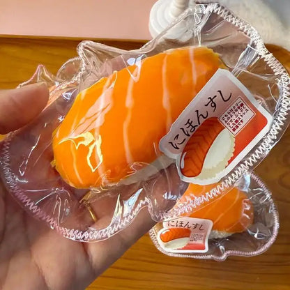 Salmon Sushi Squishy – Simulated Food Squeeze Toy