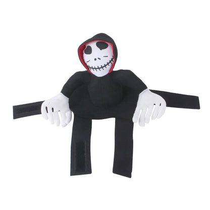 Halloween Pet Dog Costume Skeleton Reaper Rider Style Dog Cosplay Clothes Funny Riding Outfit Medium Large Dogs Party Dress‑up