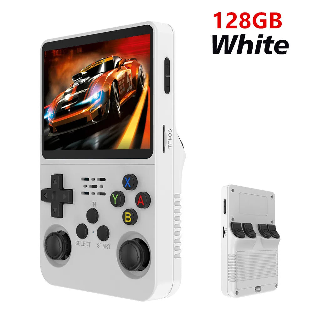 Retro R36S Portable Pocket Handheld Video Game Console, 3.5" IPS Screen, 128GB Storage, Linux System Retro Gaming Player
