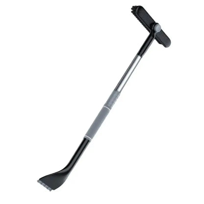 Cold-Resistant Auto Snow Removal Brush with Scraper; Scalable Detachable Windshield Defrosting Tool