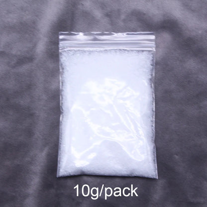 10/20/50/100g Simulated Artificial Snow PE Dry Snow Landscaping False Snow Christmas Tree Decoration Wedding Window Activities