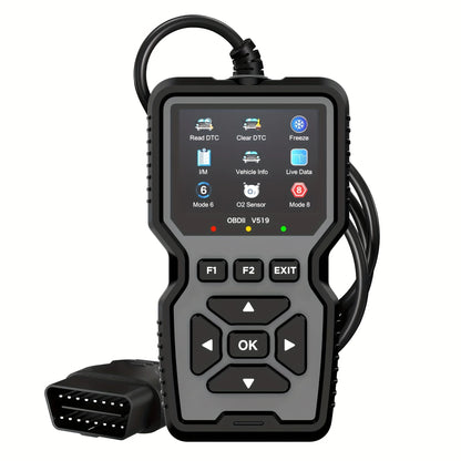 Professional Obd2 Diagnostic Tool for Heavy-Duty Vehicle Repair - Code Reader/Resetter, Supports Real-Time Data Stream, No Battery Required, Compatible with Vehicles from 1996 Onwards (Obdii/Eobd, Mode 6/8), Suitable for Mech