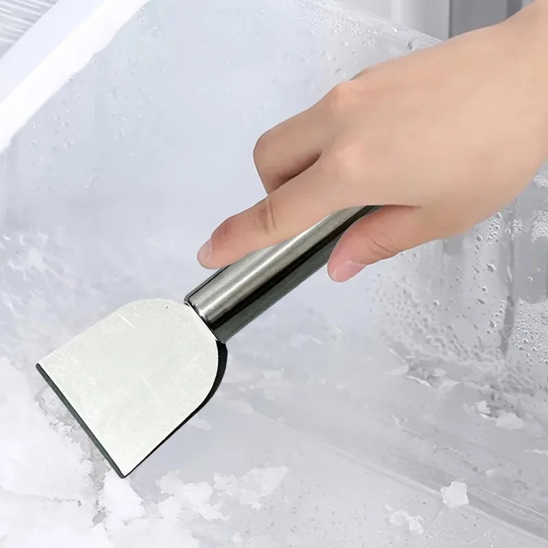 Versatile Cleaning Scraper Durable Metal Stainless Steel Glue Remover Snow Shovel for Kitchen, Bathroom and Home Use New