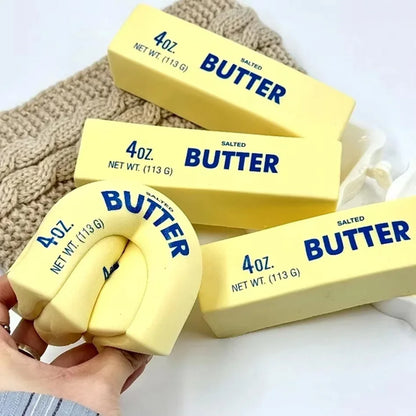 Squishy Soap Anti-Stress Toy Simulated Butter Stress-Relieving Fidget Toy Squishy Ball Relaxing Gift Party Favor Birthday Gift