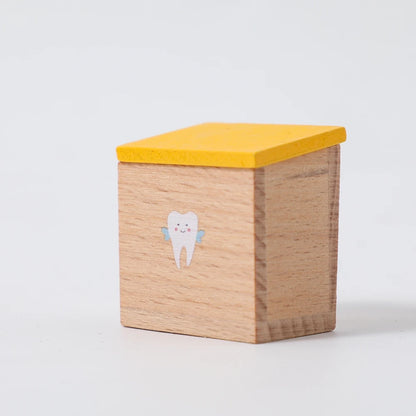 Dollhouse Mini Home Decorations Wood Fairy Elf Door Baby Room Wall Decoration Craft Ornaments Commemorative Tooth Box Baby Gift