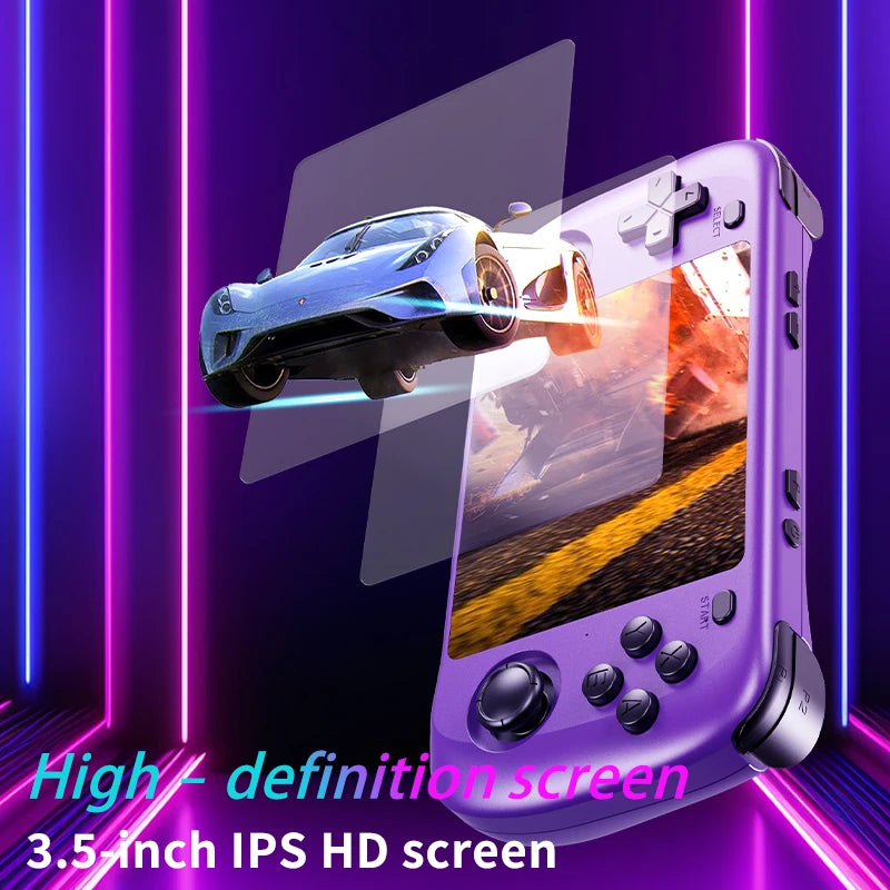 Retro Gaming Console H36S 2026 Handheld Portable Player IPS HD Display 64GB 128GB Open Source OS Classic Games
