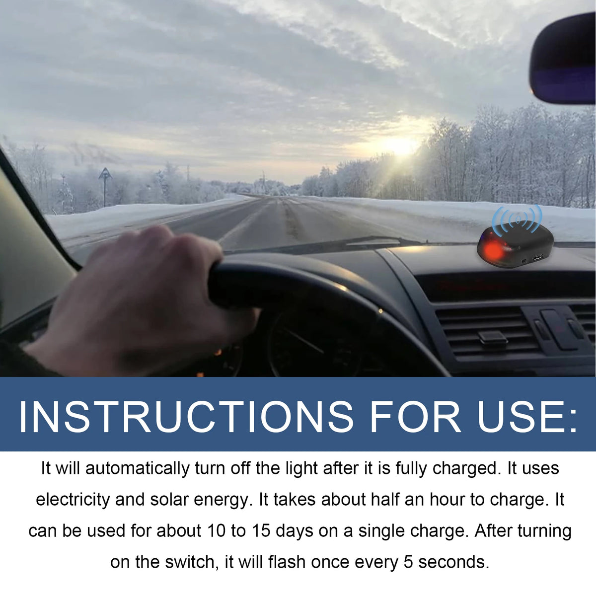 Rayhong Car Snow Removal Tool Mini Portable Fast Glass De-Icing Device Snow Melting