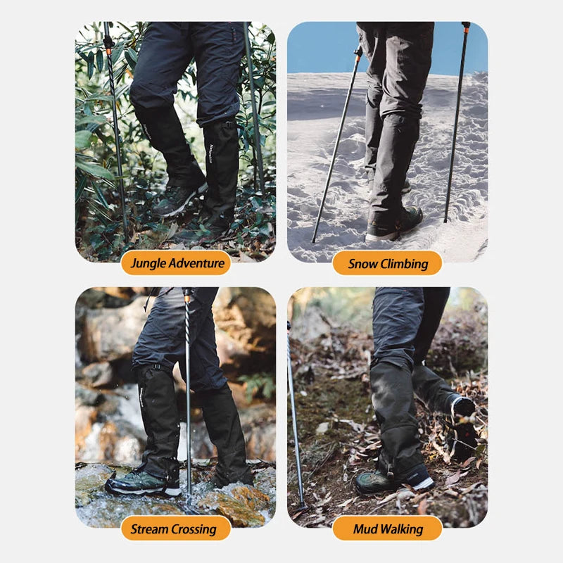 Naturehike Outdoor Trekking Snow Leggings Waterproof Snow Boot Shoe Cover Adjustable Warm Foot Cover Skiing Climbing Snowshoeing