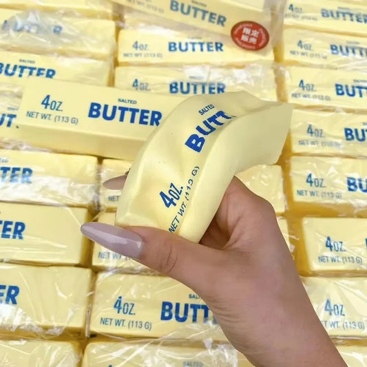 Butter Stick Fidget Toys Squishy Elastic Cheese Stick Funny Decompression Stress Anxiety Relief Game Squeeze Prank Toy