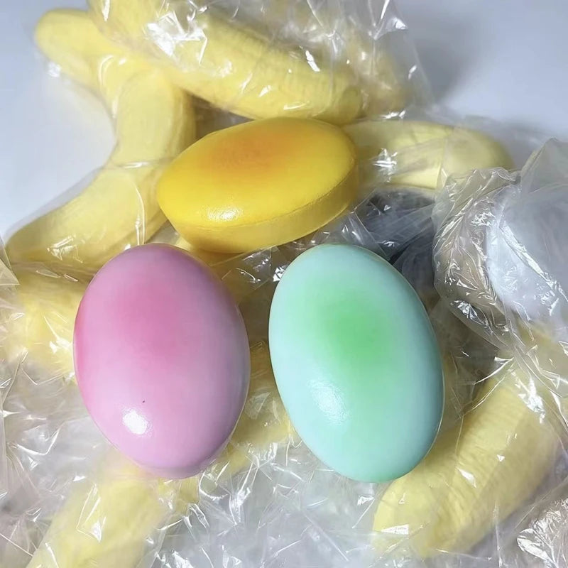 Squishy Cheese Shape Squishy Squeeze Toy Soft Slow Rising Stress Relief Sensory Fidget Toy Portable Anti-Anxiety Toy for Adults