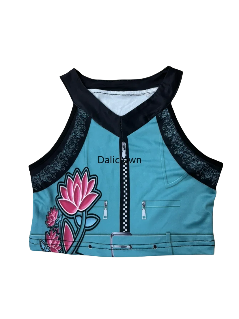 Kids Anime Cosplay Girl Costume Group Idol Singer Performance Show Black Golden Costume Child Halloween Party Clolthes Outfit