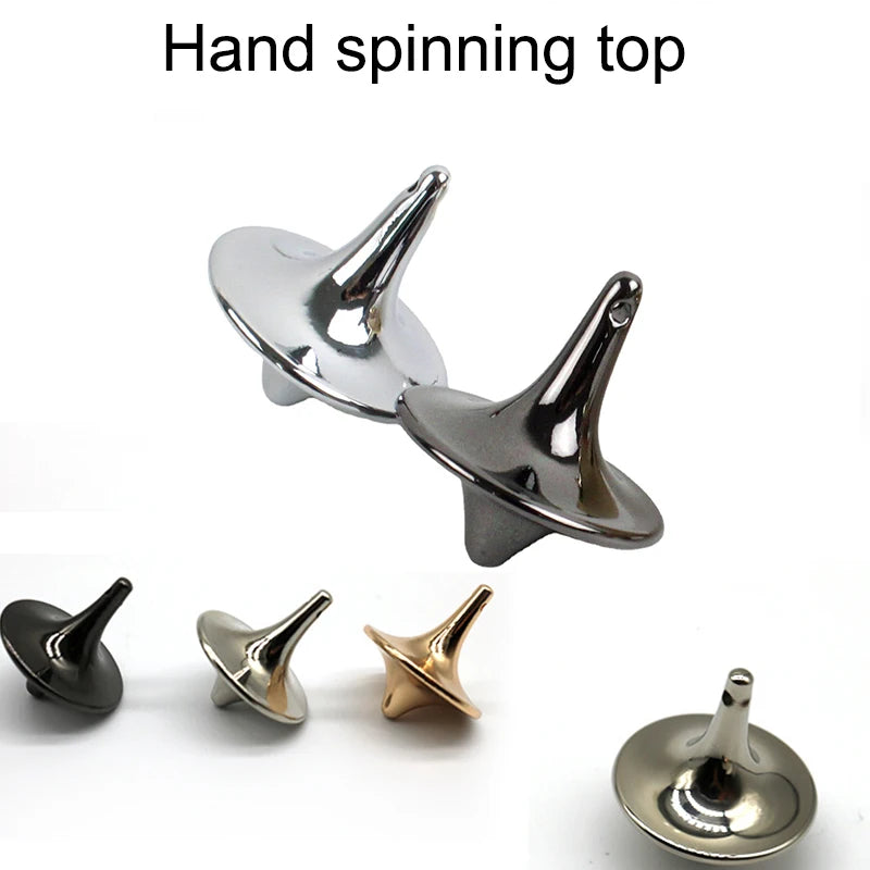 Metal Gyro Spinner – Silver Fingertip Spinning Top