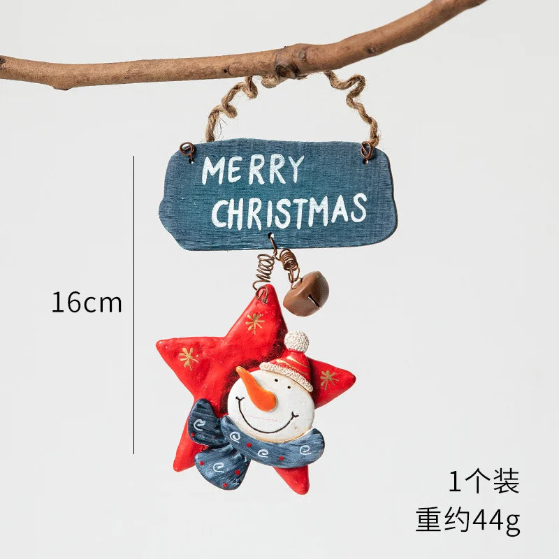 2022 Christmas Tree Decorations Christmas Resin Pendant Ornaments Home Decor DIY Kids Toys Gifts DIY Handmade Jewelry