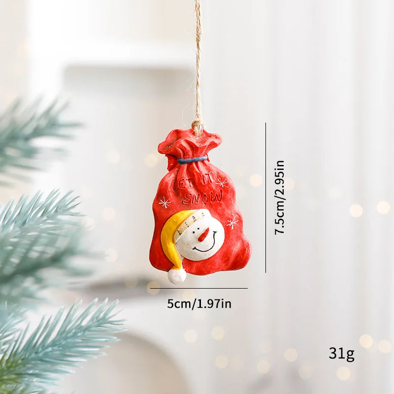 Christmas Tree Decorations Christmas Resin Pendant Ornaments Home Decor DIY Gifts DIY Handmade Jewelry