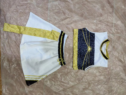 Kids Anime Cosplay Girl Costume Group Idol Singer Performance Show Black Golden Costume Child Halloween Party Clolthes Outfit