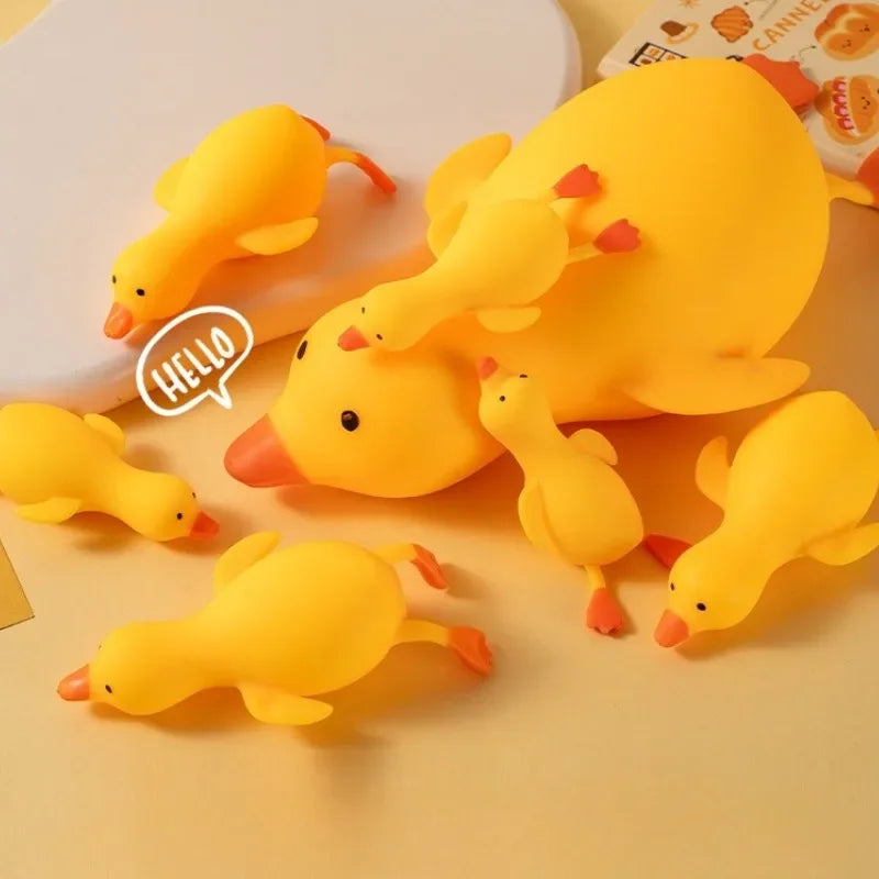 Squishy Duck Goose Stretch Fidget Toy, Cute Animal Vent Squeeze Toy, Antistress Decompression Gift for All Ages