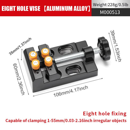 Mini Universal Flat Clamp with Parallel Table Pliers for Watch Repair, Sculpture Craftsmanship Jewelry DIY Carving Tools