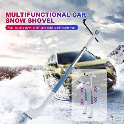 Essential Auto Frost and Snow Removal Tool; Scalable and Detachable Scraper with Brush; Anti-Freezing Ice Shovel