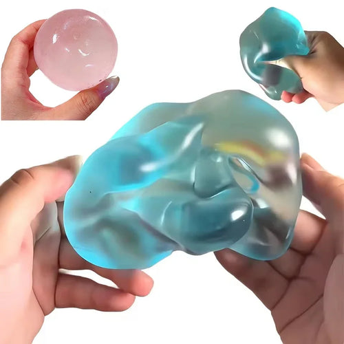 A1 Maltose Squishy Toys Anti Stress Sensory Fidgets Toy Soft Simulated Transparent Blue Maltose Slow-rebound Decompression Toy