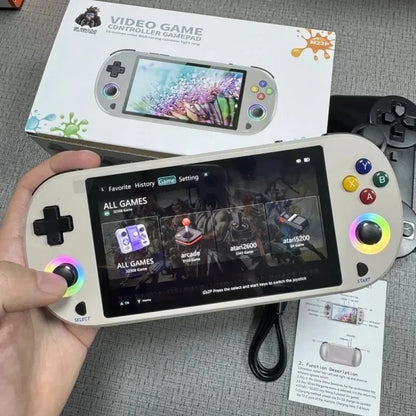 Retro Handheld Game Console 3.5 Inch HD Screen Dual Joystick Portable Video Game Player Support TV Output Classic Arcade Gaming