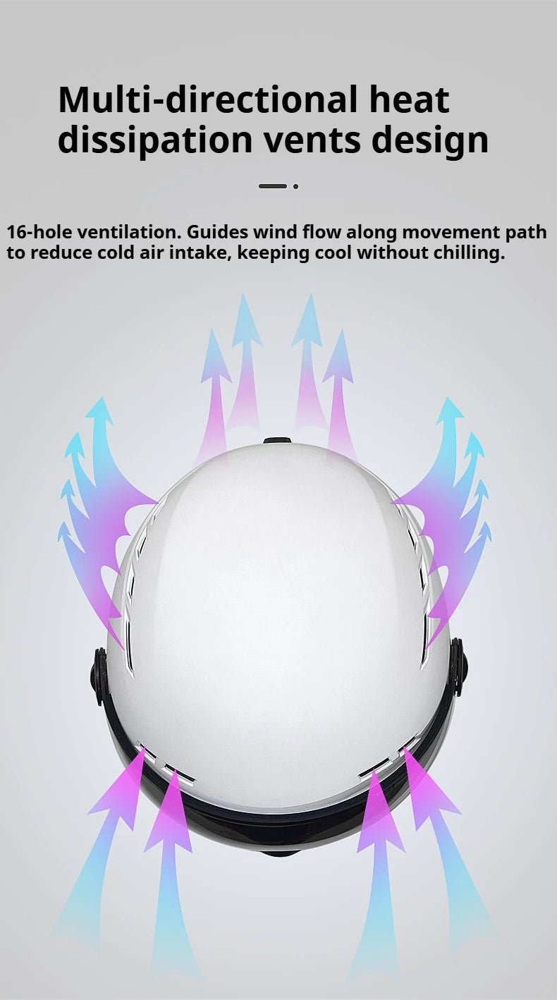 Moon Hot Selling Ski Snowboard Helmet ABS+EPS Integrated Goggle Shield Low Weight Adults Men Women Ski Helmet