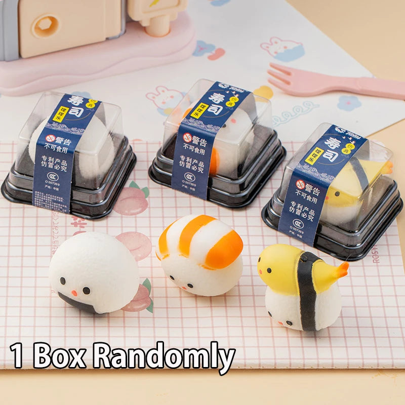 Sushi Squishy Food Simulation Toy Soft Sensory Squeeze Anti Stress Ball Mochi Squishy Abreact Vent Toy Party Gift Bag Stuffers