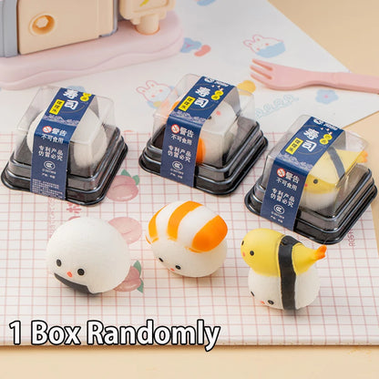 Sushi Squishy Food Simulation Toy Soft Sensory Squeeze Anti Stress Ball Mochi Squishy Abreact Vent Toy Party Gift Bag Stuffers
