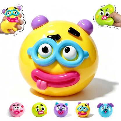 New Smushers Squishy, Curiosities Dog Face Swap Squishy Toy, Soft Moldable Cute Slow Rise Squeeze Toy, Stress Rela Relief Toy