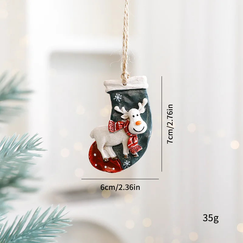 Christmas Tree Decorations Christmas Resin Pendant Ornaments Home Decor DIY Gifts DIY Handmade Jewelry