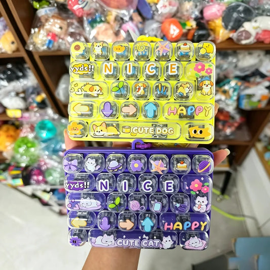Mini Keyboard Fidget Clicker – 26-Key Pocket Toy
