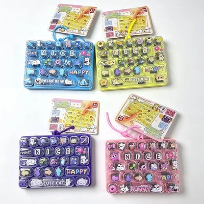 Mini Keyboard Fidget Clicker – 26-Key Pocket Toy