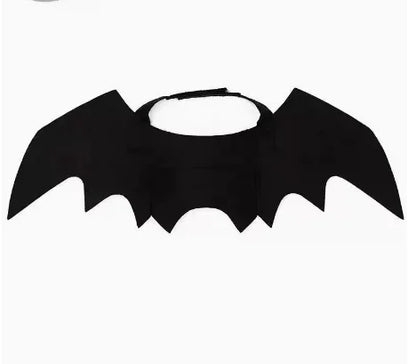 Halloween Cute Pet Clothes Black Bat Wings Harness Costume Cosplay Cat Dog Halloween Party for Pet Supplies