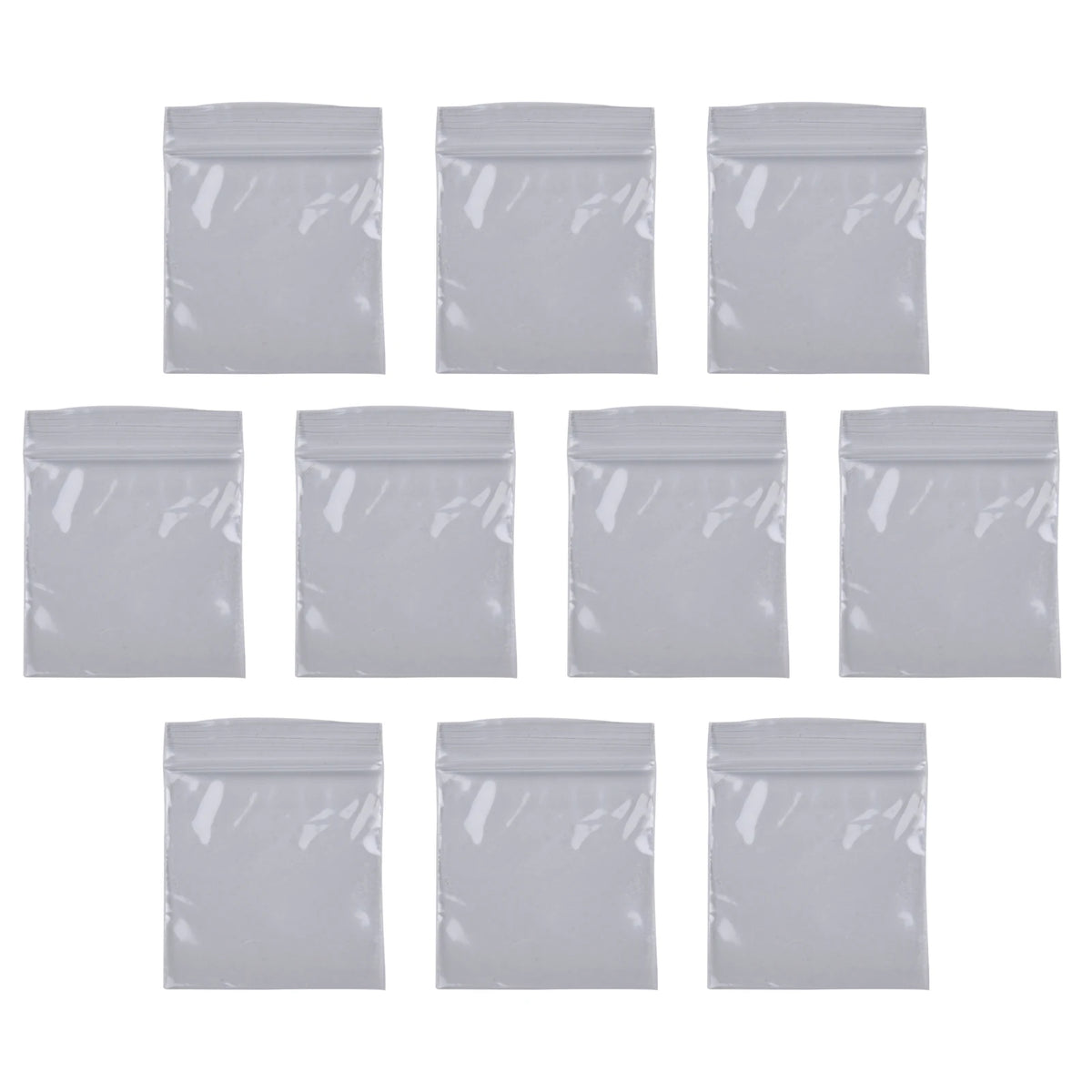 100Pcs Reclosable Clear Plastic Packaging Bags Strong Poly Zip Locks Baggies Grip Self Seal Resealable Baggy For Candy Packing