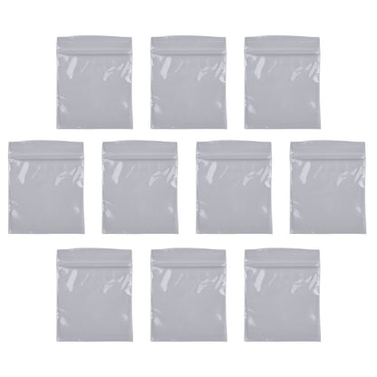 100Pcs Reclosable Clear Plastic Packaging Bags Strong Poly Zip Locks Baggies Grip Self Seal Resealable Baggy For Candy Packing