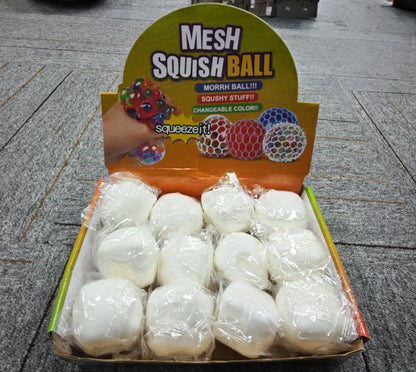 Squishy Tofu Stress Balls Autism Sensory Toys Stress & Anxiety Relief Fidget Toys Dough Water Ball Gifts Bulk for Adults Kids