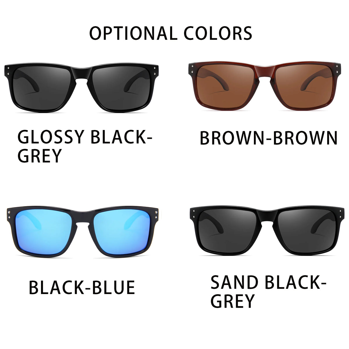 2026 NEW KIDIN Eco-Friendly Polarized Sunglasses Square Outdoor Sports Party Beach Women Men Sun Glasses UV400