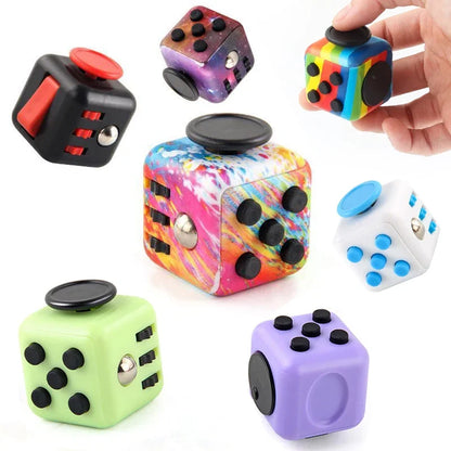 Solid Color Fidget Decompression Dice for Release Stress Autism Anxiety Relieve Adult Kids Stress Relief Anti-Stress Fingertip