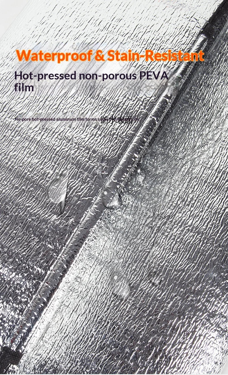 Car Windshield Snow Cover | PE Aluminum Film Winter Ice & Frost Shield | UV Protection & Dustproof Sunshade for Car Windshield