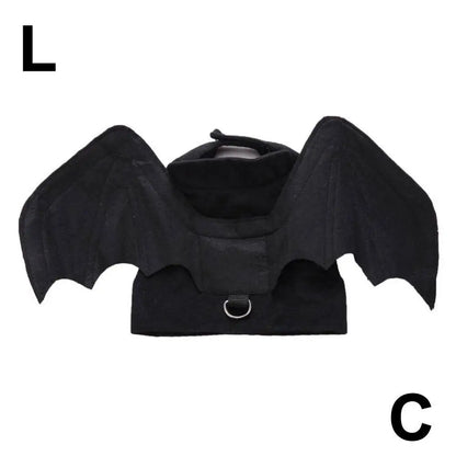 -Halloween Pet Costume - Cute Black Bat Wings Harness Costume For Cats And Dogs, Halloween Party Cosplay, Pet Supplies