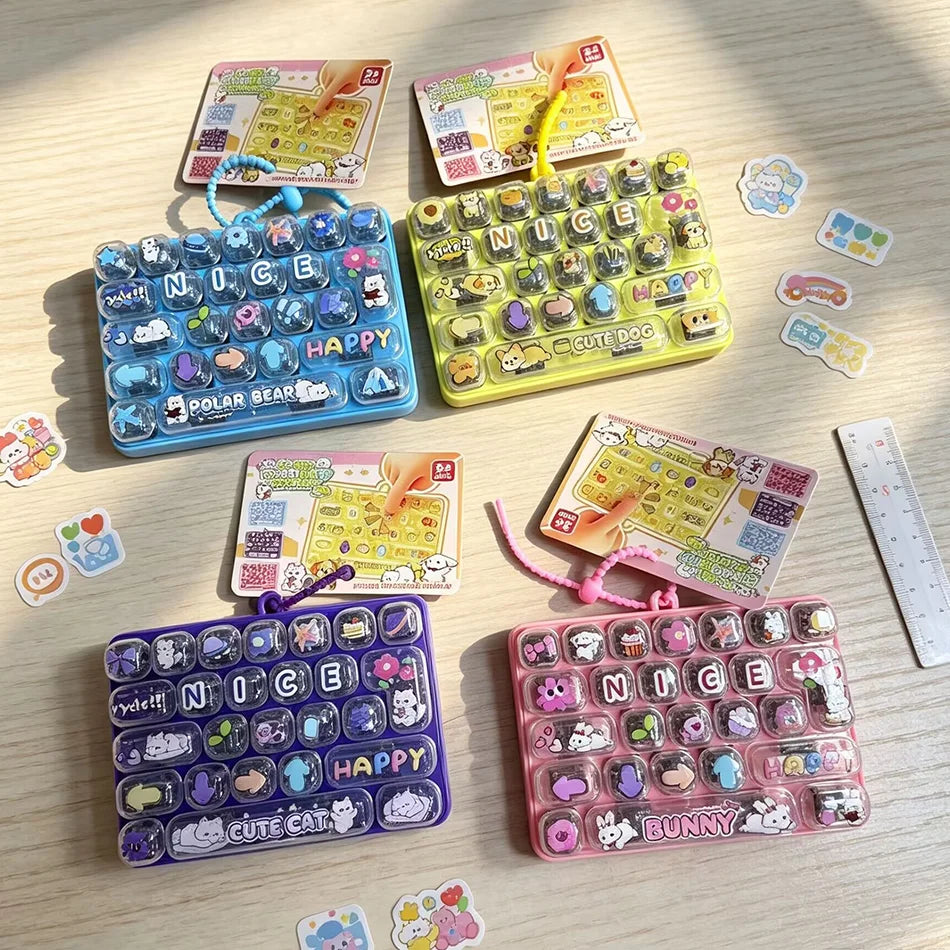 Mini Keyboard Fidget Clicker – 26-Key Pocket Toy