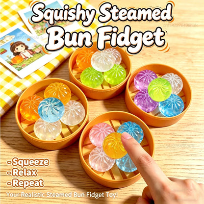 Mini Dumpling Squishy Set – 5-Piece Sensory Toy Set